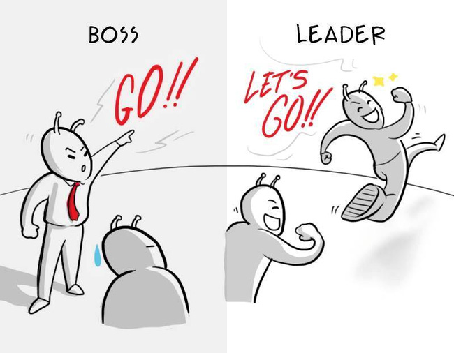 sự khác biệt giữa ông chủ và lãnh đạo tốt