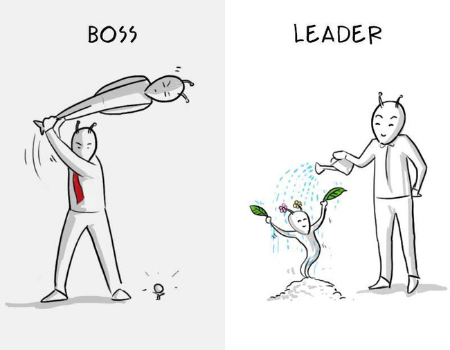 sự khác biệt giữa ông chủ và lãnh đạo