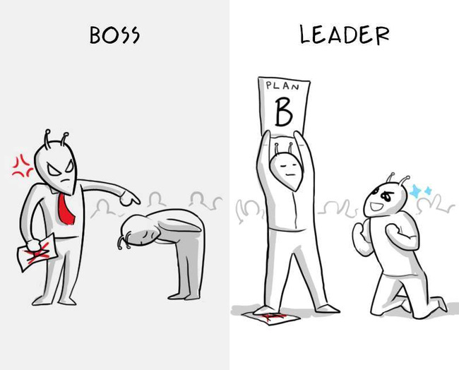 sự khác biệt giữa ông chủ và người lãnh đạo